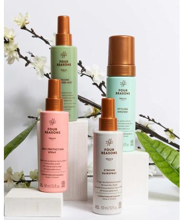 Buy FOUR REASONS Hair Mousse - Natural Volumizing & Thickening for Fine Hair Alcohol-Free Organic Vegan - International Shipping Available - 5.1 fl oz - Buy Online on GoSupps.com