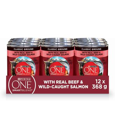 Purina ONE Wet Dog Food | True Instinct Beef & Salmon 368g (12 Pack) + Beef & Brown Rice 368g (12 Pack) Dog Food + Dog Food Beef&Brown Rice - Buy Online on GoSupps.com