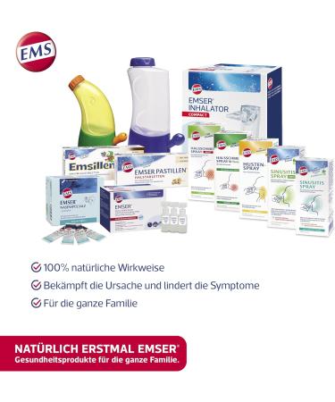 Emser Inhalation Solution - Natural Emser Salt for Respiratory Relief | 60 Ampoules (5ml Each) - Acute & Chronic Inflammation - Buy Online on GoSupps.com