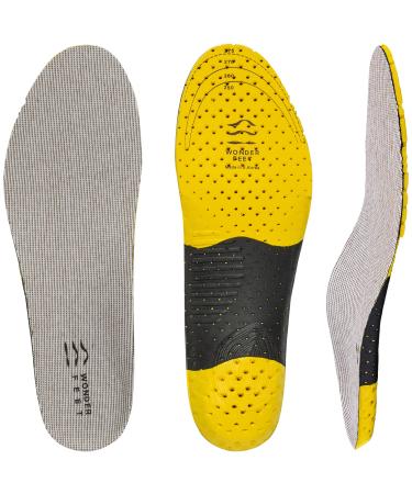 Wonderfeet Standard M Size - Arch Support Insoles Men & Women | Planters Facitis Support | Shoe Inserts Women & Men | Shoe Insoles Women | Shoe Inserts Men Comfort | Boot Inserts | Arch Foot Support M:8-10.5 Womens/7-9.5...