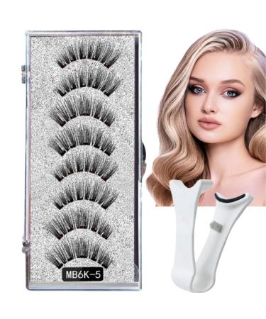 4Pairs Magnetic Eyelashes with Applicator Dual Magnetic Eyelashes Set with Clip Reusable Magnetic Eyelashes Natural Look Reusable Dual Magnetic Lashes Kit without Eyeliner Natural Looking Fake Lashes