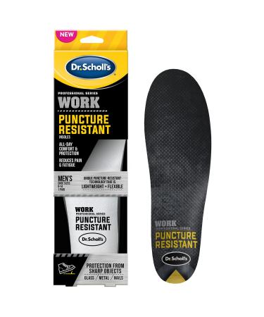 Dr. Scholl's Professional Series Work Puncture Resistant Insoles Men's 8-14 Trim to Fit