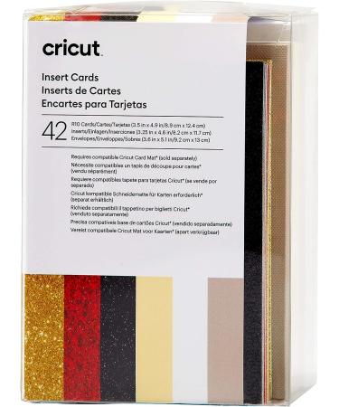 Cricut Insert Cards R10: Create Depth-Filled Birthday, Thank You, and Custom Greeting Cards at Home - Glitz and Glam Sampler (42 ct) - Compatible with Cricut Joy/Maker/Explore Machines - Buy Online on GoSupps.com