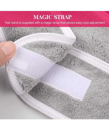 KinHwa 3 Pack Spa Facial Headband Makeup Hair Band Women Skincare Adjustable Microfibre Headband for Washing Face Sports Yoga Lightgray Lightgray 3 Count (Pack of 1) - Buy Online on GoSupps.com