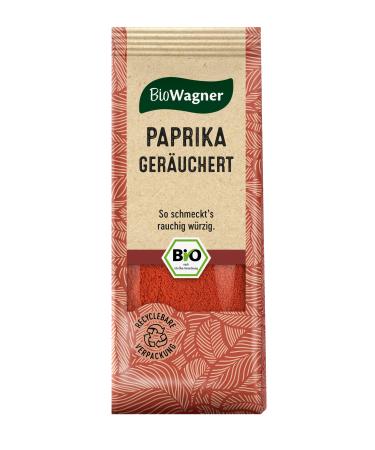 Biowagner - Bio Paprika smoking |Smoking taste for meat vegetables or tofu |Natural organic ingredients |Recyclebare packaging |50 g - Buy Online on GoSupps.com