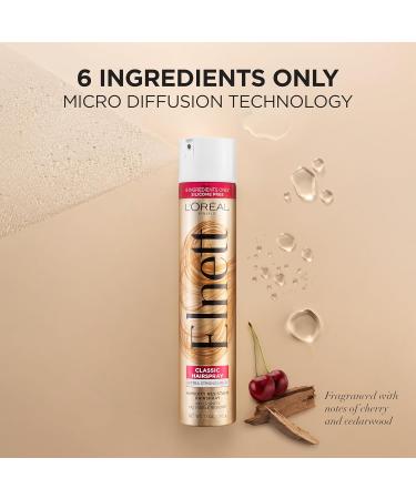 L'Oreal Paris Elnett Satin Extra Strong Hold Hairspray for Color Treated Hair - 11 oz - Buy Online on GoSupps.com
