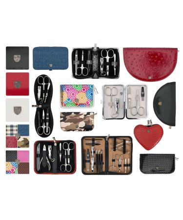 3 Swords Germany 5 Piece Manicure Pedicure Kit Set - Professional Nail Care Tools in Genuine Leather Case - Buy Online on GoSupps.com