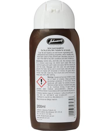 Johnsons Skin Calm Dog shampoo 200ml for dry and itchy skin 200 ml (Pack of 1) - Buy Online on GoSupps.com