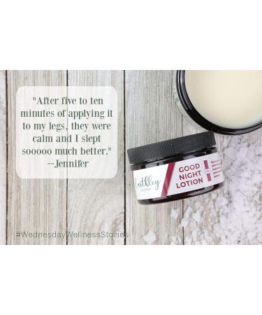Earthley Good Night Lotion - Magnesium, Apricot Oil, Shea Butter, Lavender Essential Oil - Vegan (8oz) - Buy Online on GoSupps.com