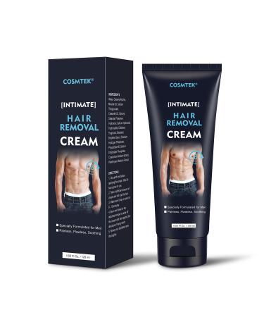 Hair Removal Cream for Men,Hair Remover soothing & Effective & Painless Depilatory Cream for Unwanted Male Hair,facial,pubic Hair,private,underarm,Chest,Back.(5.07oz)
