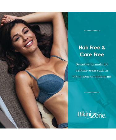 Bikini Zone Bikini Creme Hair Remover - Fast & Painless Hair Removal Cream - 2 oz - Buy Online on GoSupps.com