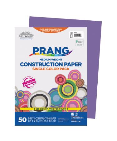 Prang (Formerly SunWorks) Construction Paper  Violet  9 x 12  50 Sheets