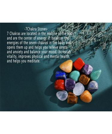 XIANNVXI 7 Chakra Natural Irregular Polished Tumbled Stones - Bulk Gemstones for Reiki Energy Healing - 100g - Buy Online on GoSupps.com