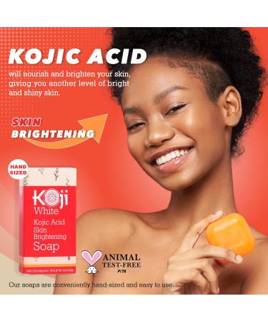 Pure Kojic Acid Skin Brightening Soap Bundle for Dark Spots & Glowing Skin - Moisturizing for Face & Body - Acne Scars, Uneven Skin Tone - SLS & Paraben Free - Not Tested on Animals - Buy Online on GoSupps.com