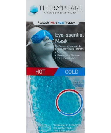 TheraPearl Eye Mask Eye-ssential Mask with Flexible Gel Beads for Hot Cold Therapy New