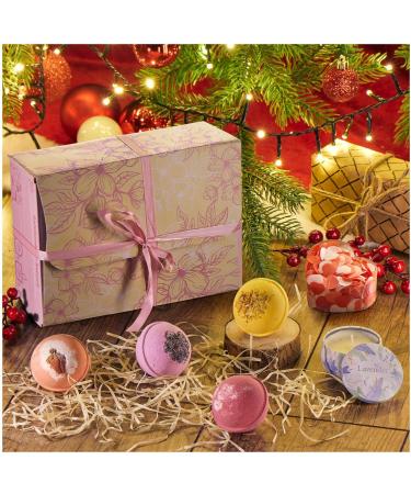 Robin Goods 6-Part Bathing Ball Set - Soy Wax Candle & Bathing Confetti Gift Set for Mother's Day Valentine's Day & Birthdays - Buy Online on GoSupps.com