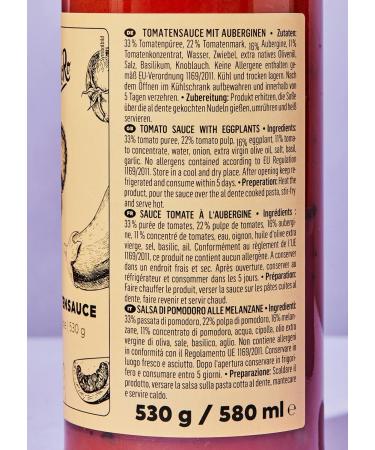 Choir KoRo Tomato sauce with eggplant 6 x 530 g - Buy Online on GoSupps.com