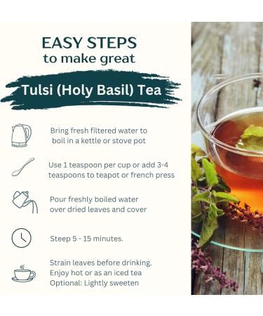 Organic Tulsi Tea Rama Holy Basil Leaf 250g Loose Leaves Premium Herbal Tea Ocimum Tenuiflorum Tulasi Shyama Tulsi Caffeine-Free | DRAGONFLY HERBS Tulsi RAMA - Buy Online on GoSupps.com