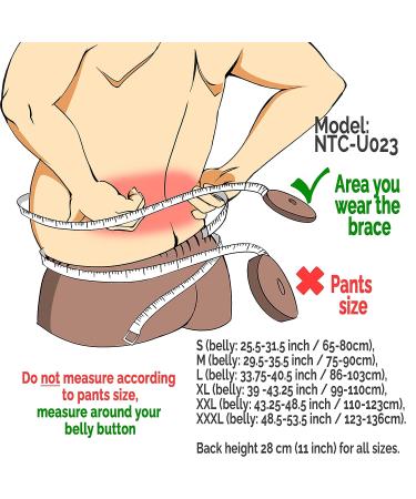 NeoTech Care Adjustable Back Support with Double Adjustment Straps - Lumbar & Lower Back Support - Wide Design - Black - Buy Online on GoSupps.com