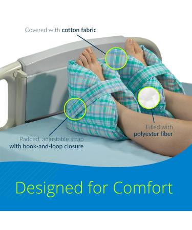 TIDI Posey Heel Pillows One Size Fits Most Polyester/Cotton Pastel Plaid Qty: 1 Pair of Quilted Heel Pillows Per Package Heel Off-Loading Devices Heel Pressure Injuries Home Care (6115) - Buy Online on GoSupps.com