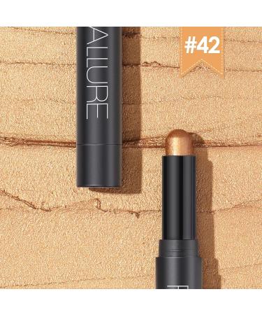 FOCALLURE Shimmer and Matte Cream Eyeshadow Stick - Coral | Long Lasting Waterproof Eye Makeup Pen - Buy Online on GoSupps.com
