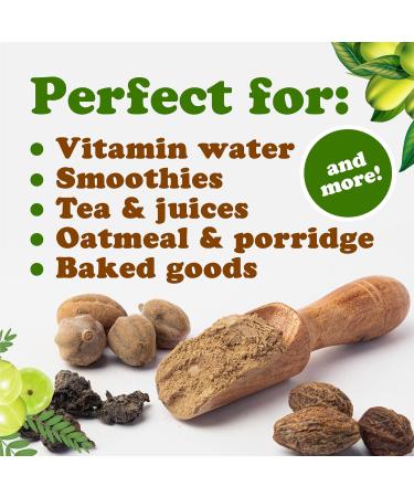 Food to Live Organic Triphala Powder 1 Pound Blend from Fruits Amalaki Haritaki and Bibhitaki Non-GMO Perfect for Tea and Smoothies Vegan Kosher Bulk 16 Ounce (Pack of 1) - Buy Online on GoSupps.com