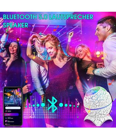 LED Starry Sky Projector - Galaxy Planetarium Night Light with Bluetooth Speakers Remote Control Aurora Effects & White Noise for Kids & Adults - Buy Online on GoSupps.com