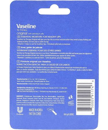 Vaseline Healing Jelly All Over Body Balm Jelly Stick dry skin relief gel moisturizer Original Petroleum Jelly for hard to reach spots 40 g (Pack of 3) & Lip Therapy Original 2x4.8g Skin Moisturizer+ 2 Pack - Buy Online on GoSupps.com