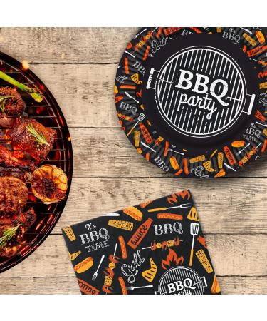 PAW 3-Layer Black Napkins 33x33 cm - 20 Pack Water-Based Colors | Perfect for Celebrations BBQs and Parties - Buy Online on GoSupps.com