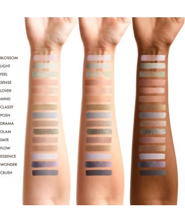 WYCON cosmetics GLAM EYES EYESHADOW - Eyeshadow Palette with 15 Matte and Shimmer Shadows Highly Blendable - COOLEST TONES - Buy Online on GoSupps.com