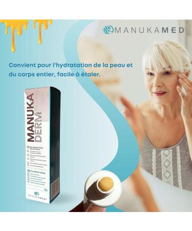 MANUKAmed MANUKA DERM Healing Wound Cream for Skin Psoriasis Acne Treatment Dermatitis Eczema Dry Skin Manuka Medical Honey MGO +560 Healing Ointment 50 g - Buy Online on GoSupps.com