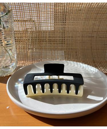 4 Pack of Trendy Two-Colored Rectangular Hair Sharktooth Claws - 4.1 inches - Buy Online on GoSupps.com