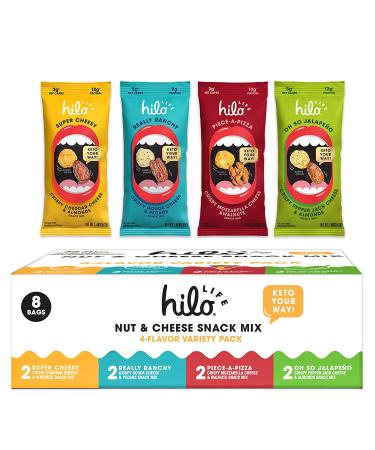 Hilo Life Keto Friendly Low Carb Snack 8 Count 4 Flavor - 11.8 ounce