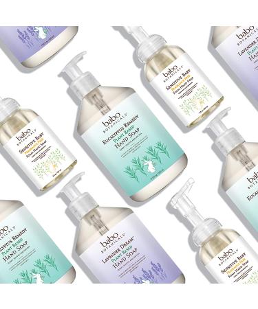 Babo Botanicals Eucalyptus Remedy Hand Soap - Manuka Oil, Organic Argan Oil & Aloe - Gentle for Babies, Kids & Sensitive Skin - Vegan & Hypoallergenic - 17.6 fl. oz - Buy Online on GoSupps.com