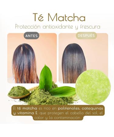  Savia De Alma Natural moisturizing solid shampoo with soothing aroma vegan and handcrafted for frequent use 90g (matcha tea) - Buy Online on GoSupps.com