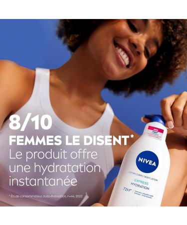NIVEA Express Hydration Body Milk 72h (1 x 250 ml) Moisturizing body milk with pure Hyaluronic Acid Body care - Buy Online on GoSupps.com