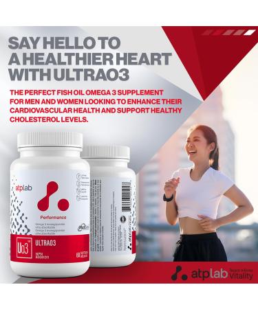 ATP LAB - Ultra 03 60 Softgels - Omega-3 Fatty Acid Supplements - MaxSimil Fish Oil Omega 3 Supplements - Cardiovascular Health - Buy Online on GoSupps.com