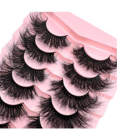 Shop Mink False Lashes - Dramatic D Curl 20mm/25mm Wispy Strip Lashes for a Natural Cat Eye Look | 3D Full Lashes Pack - Buy Online on GoSupps.com