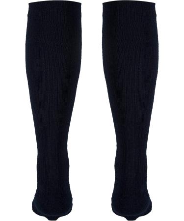 Truform Compression Socks for Women | 10-20 mmHg Knee High Gym Socks - Small (Pack of 2) Navy - Enhance Comfort & Support - Buy Online on GoSupps.com