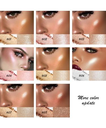 White Silver Glitter Highlighter Makeup Palette - Highly Pigmented Illuminator for Face & Body - Contour & Glow Palette for All Skin Tones - Buy Online on GoSupps.com
