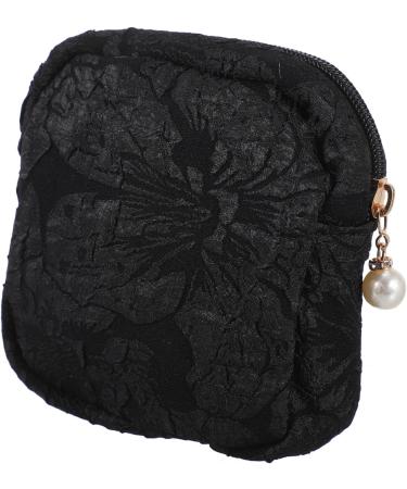 Healeved 12pcs Sanitary Napkin Storage Bag Storage Bag Zipper Period Pouch Large Wallets for Women Extra Capacity Napkin Storage Bags Portable Girl Carry Grocery Bag Cotton Linen Blackx12pcs 11x11x3cmx12pcs - Buy Online on GoSupps.com
