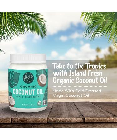 Island Fresh Organic Virgin Coconut Oil 54 oz - Packaging May Vary - Buy Online on GoSupps.com
