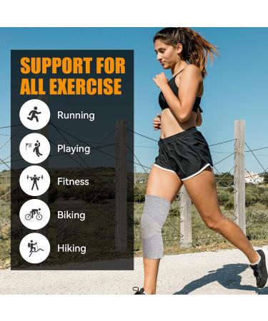 Bamboo Knee Pads 2 x Sports Knee Pads for Men and Women Knee Support for Osteoarthritis and Knee Breathable Elastic Knee Pads  - Buy Online on GoSupps.com