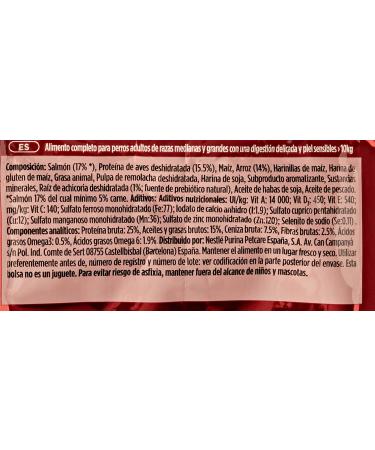 Purina One Medium/Maxi 10 kg Dog Food 4 Bags of 2.5 kg each - Buy Online on GoSupps.com