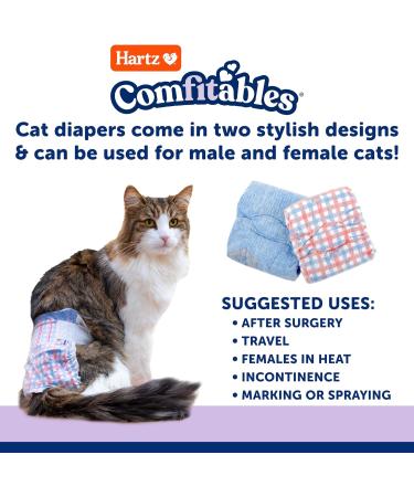 Buy Small Disposable Cat Diapers - Superior Comfort & Leak Protection | International Shipping Available - Buy Online on GoSupps.com
