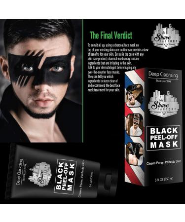 The Shave Factory Blackhead Remover Face Mask - 150g | Effective Skincare for Clear Skin - Buy Online on GoSupps.com