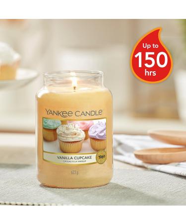 Yankee Candle Vanilla Cupcake Large Jar - 150 Hours Burn Time | Scented Candle for Home D cor & Relaxation - Shop Internationally - Buy Online on GoSupps.com