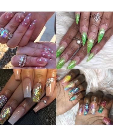 PHOGARY 48 Bottles Nail Art Decoration - Glitter Powder Sequins & Beads for DIY Nail Eye & Face Makeup - Buy Online on GoSupps.com
