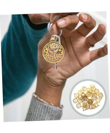 60 Pcs Clock Accessories Clocks Jewlery Charm Bracelets DIY Pendant Charms Supplies Bell Shaped 3.6X2.8cm Golden - Buy Online on GoSupps.com