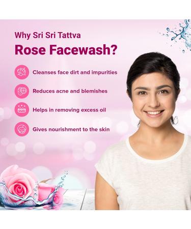 Sri Sri Ayurveda Rose Face Wash 60ml - Best Organic Cleansing for Radiant Skin | International Shipping Available - Buy Online on GoSupps.com